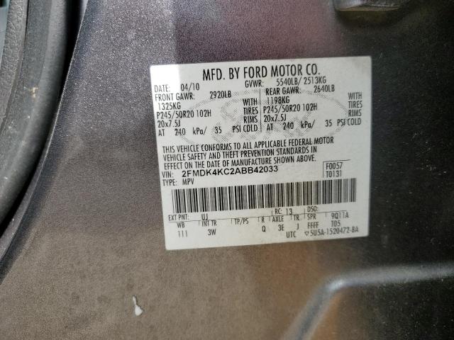 Photo 12 VIN: 2FMDK4KC2ABB42033 - FORD EDGE LIMIT 