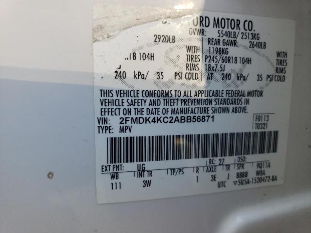 Photo 12 VIN: 2FMDK4KC2ABB56871 - FORD EDGE LIMIT 