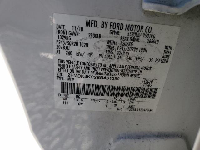 Photo 12 VIN: 2FMDK4KC2BBA61390 - FORD EDGE LIMIT 