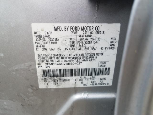 Photo 9 VIN: 2FMDK4KC2BBB04027 - FORD EDGE LIMIT 