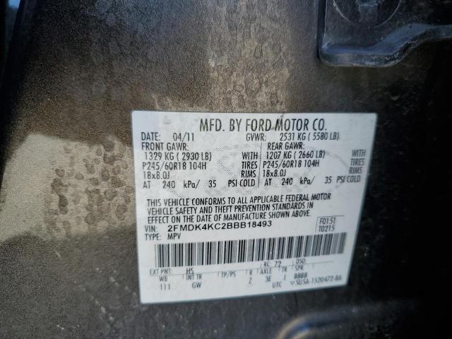 Photo 12 VIN: 2FMDK4KC2BBB18493 - FORD EDGE LIMIT 