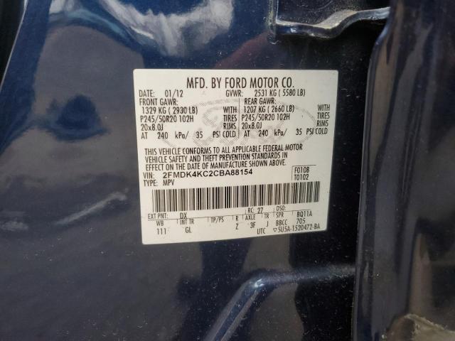 Photo 12 VIN: 2FMDK4KC2CBA88154 - FORD EDGE LIMIT 