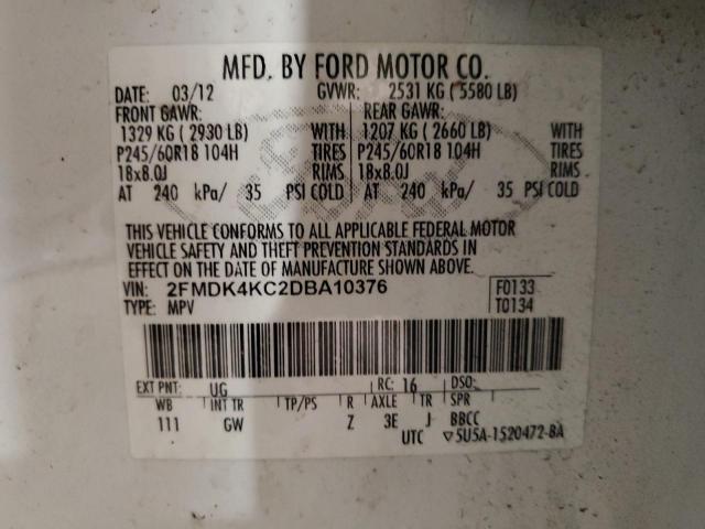 Photo 13 VIN: 2FMDK4KC2DBA10376 - FORD EDGE LIMIT 