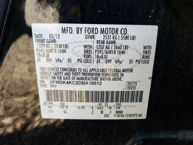 Photo 9 VIN: 2FMDK4KC2DBA18512 - FORD EDGE LIMIT 