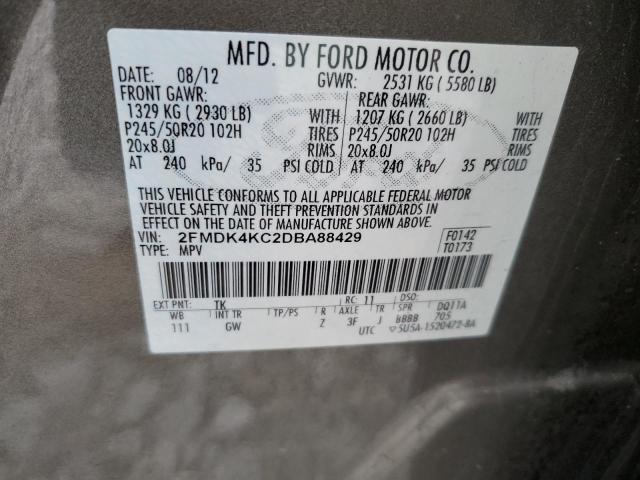 Photo 12 VIN: 2FMDK4KC2DBA88429 - FORD EDGE 