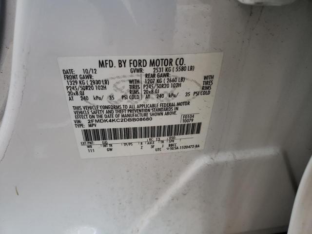 Photo 11 VIN: 2FMDK4KC2DBB08680 - FORD EDGE 