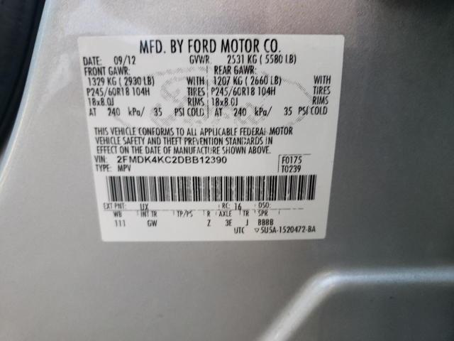 Photo 12 VIN: 2FMDK4KC2DBB12390 - FORD EDGE LIMIT 