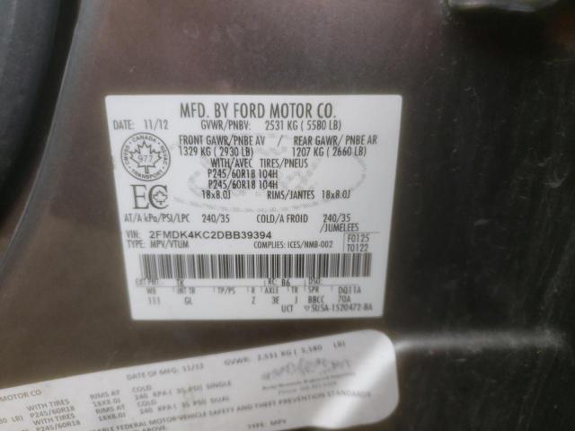 Photo 9 VIN: 2FMDK4KC2DBB39394 - FORD EDGE LIMIT 