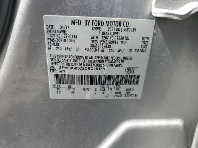 Photo 12 VIN: 2FMDK4KC2DBC18158 - FORD EDGE LIMIT 