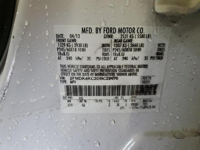 Photo 12 VIN: 2FMDK4KC2DBC22470 - FORD EDGE LIMIT 