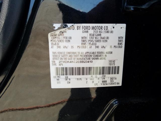 Photo 9 VIN: 2FMDK4KC2EBB23410 - FORD EDGE LIMIT 