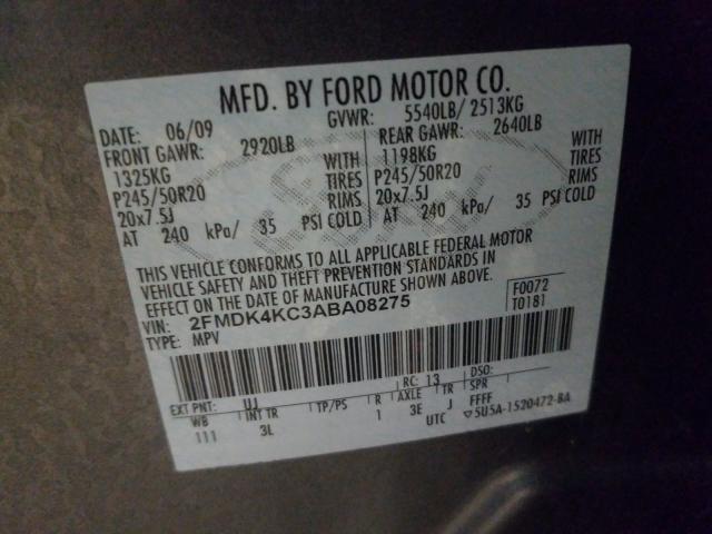 Photo 9 VIN: 2FMDK4KC3ABA08275 - FORD EDGE LIMIT 