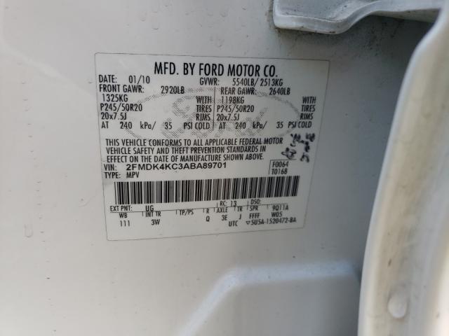 Photo 9 VIN: 2FMDK4KC3ABA89701 - FORD EDGE LIMIT 