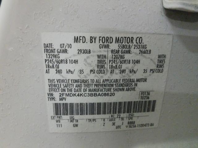 Photo 9 VIN: 2FMDK4KC3BBA08620 - FORD EDGE LIMIT 