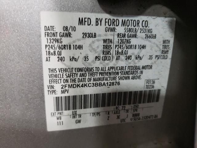 Photo 9 VIN: 2FMDK4KC3BBA12876 - FORD EDGE LIMIT 