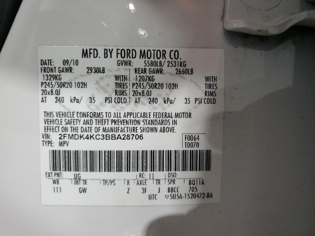 Photo 13 VIN: 2FMDK4KC3BBA28706 - FORD EDGE LIMIT 