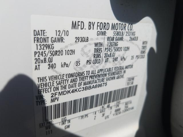 Photo 9 VIN: 2FMDK4KC3BBA69675 - FORD EDGE LIMIT 