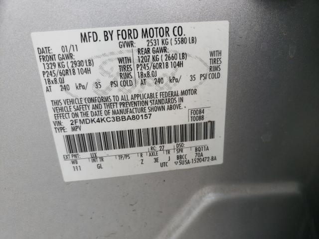 Photo 9 VIN: 2FMDK4KC3BBA80157 - FORD EDGE LIMIT 