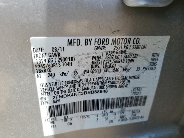 Photo 11 VIN: 2FMDK4KC3BBB68948 - FORD EDGE LIMIT 