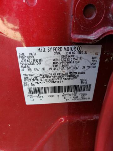 Photo 12 VIN: 2FMDK4KC3CBA16511 - FORD EDGE 