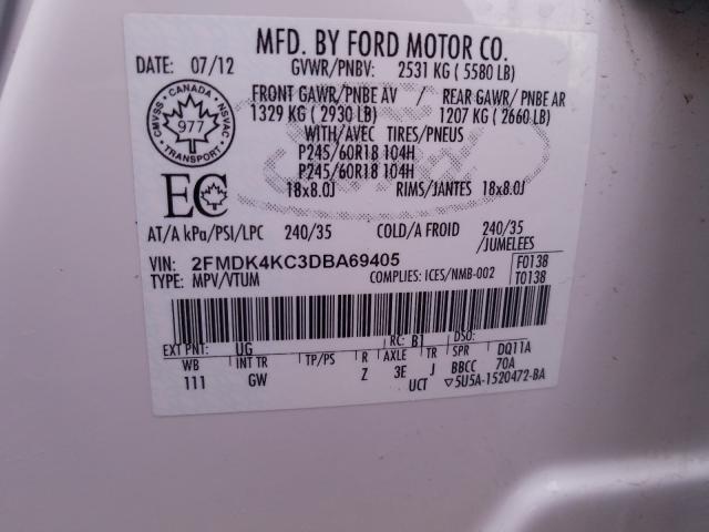 Photo 9 VIN: 2FMDK4KC3DBA69405 - FORD EDGE LIMIT 