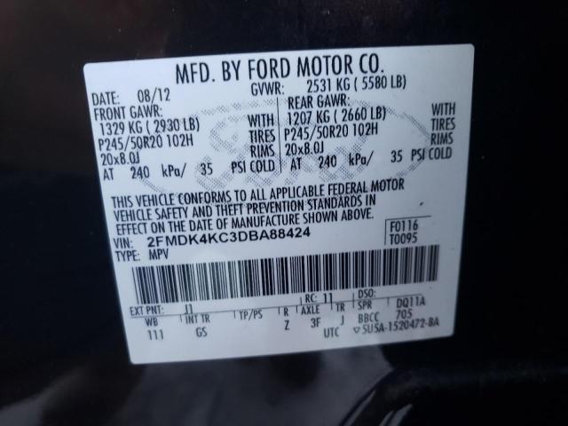 Photo 12 VIN: 2FMDK4KC3DBA88424 - FORD EDGE LIMIT 