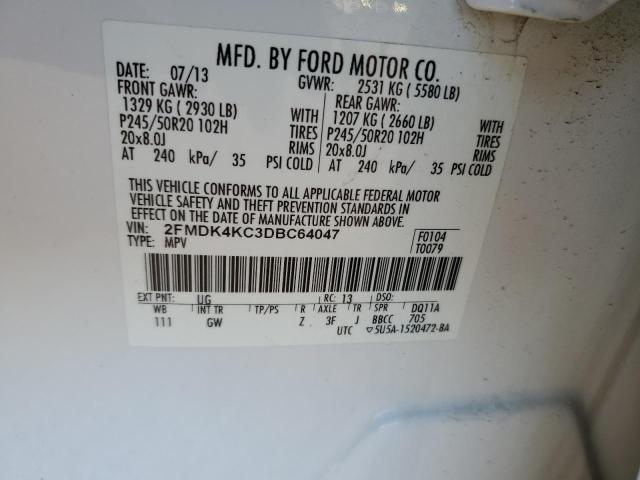 Photo 9 VIN: 2FMDK4KC3DBC64047 - FORD EDGE LIMIT 