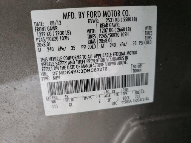 Photo 9 VIN: 2FMDK4KC3DBC83276 - FORD EDGE LIMIT 