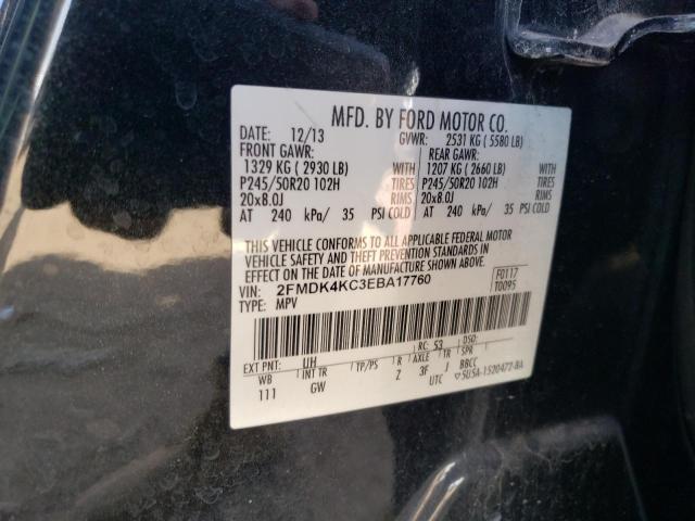 Photo 11 VIN: 2FMDK4KC3EBA17760 - FORD EDGE 