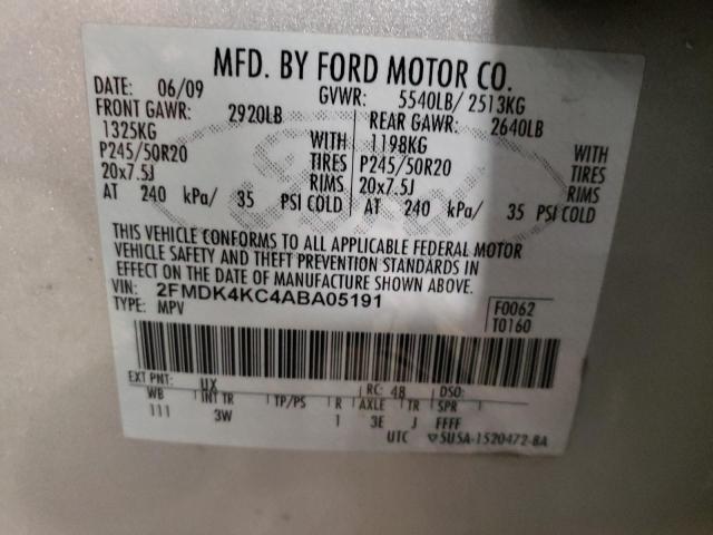 Photo 9 VIN: 2FMDK4KC4ABA05191 - FORD EDGE LIMIT 