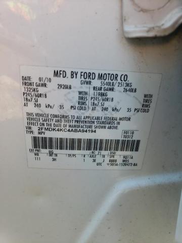 Photo 12 VIN: 2FMDK4KC4ABA94194 - FORD EDGE LIMIT 