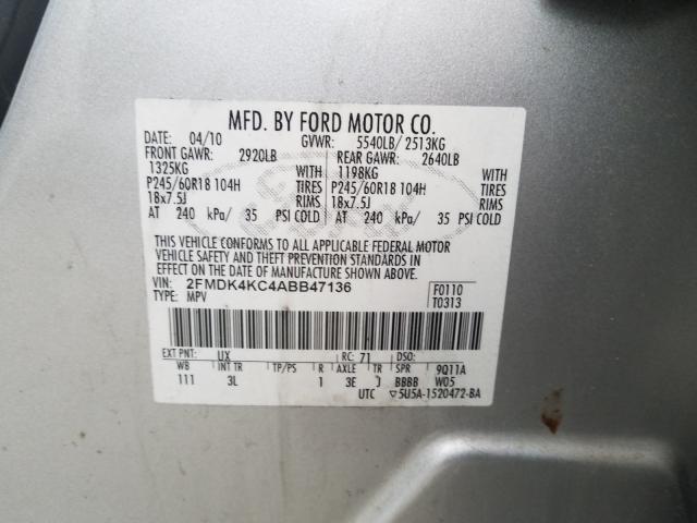 Photo 9 VIN: 2FMDK4KC4ABB47136 - FORD EDGE LIMIT 