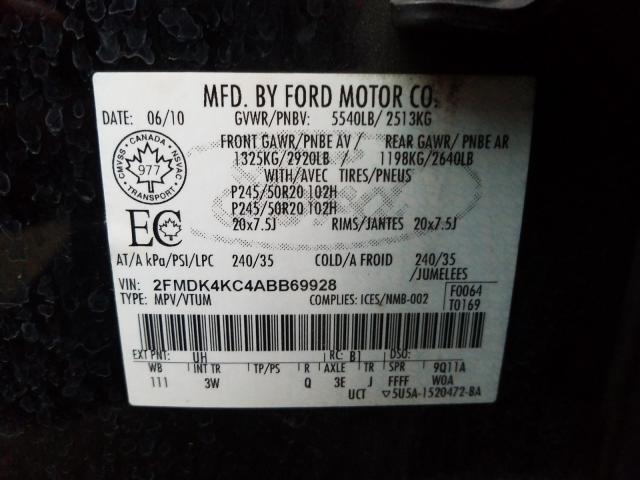 Photo 9 VIN: 2FMDK4KC4ABB69928 - FORD EDGE LIMIT 