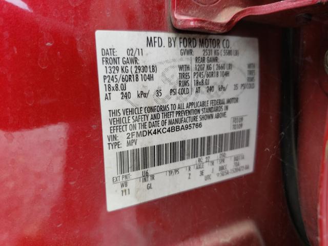 Photo 9 VIN: 2FMDK4KC4BBA95766 - FORD EDGE LIMIT 