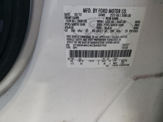 Photo 9 VIN: 2FMDK4KC4CBA82792 - FORD EDGE LIMIT 