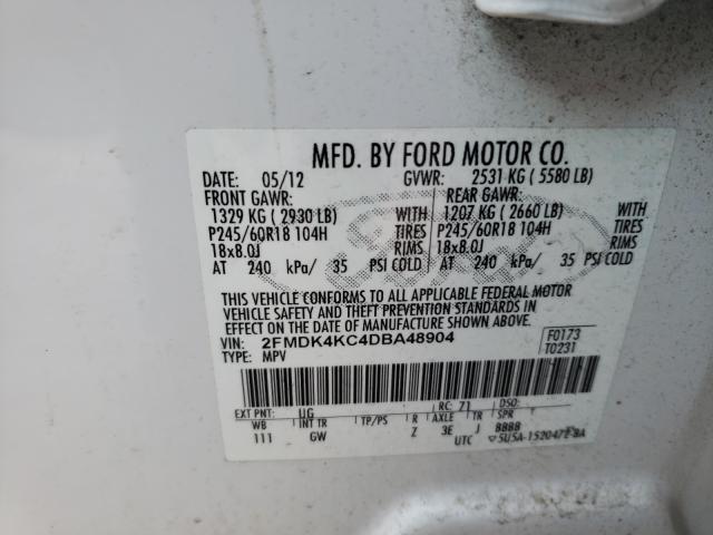 Photo 9 VIN: 2FMDK4KC4DBA48904 - FORD EDGE LIMIT 