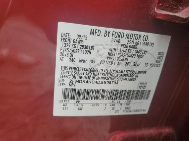 Photo 12 VIN: 2FMDK4KC4DBB08793 - FORD EDGE LIMIT 