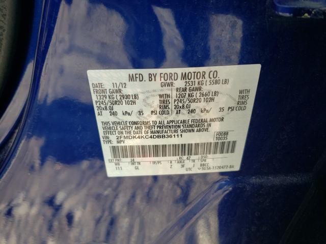 Photo 9 VIN: 2FMDK4KC4DBB36111 - FORD EDGE LIMIT 