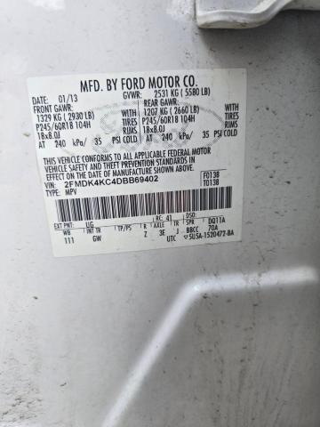 Photo 10 VIN: 2FMDK4KC4DBB69402 - FORD EDGE 