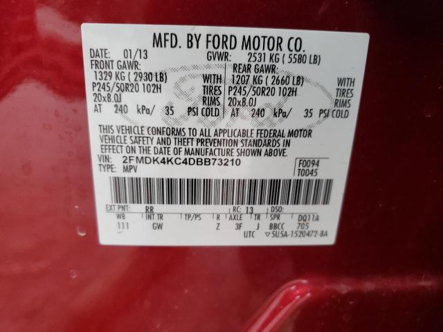 Photo 11 VIN: 2FMDK4KC4DBB73210 - FORD EDGE LIMIT 