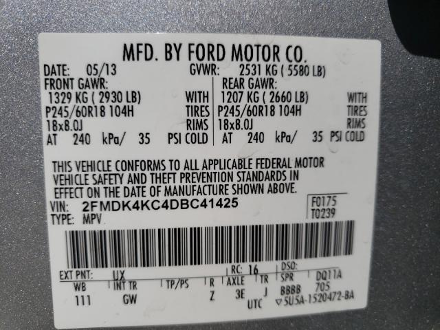 Photo 9 VIN: 2FMDK4KC4DBC41425 - FORD EDGE LIMIT 