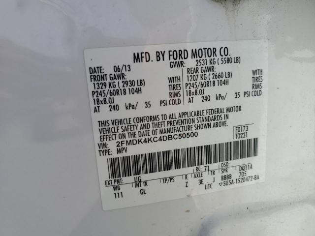 Photo 11 VIN: 2FMDK4KC4DBC50500 - FORD EDGE LIMIT 