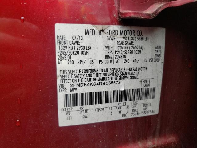 Photo 9 VIN: 2FMDK4KC4DBC68673 - FORD EDGE LIMIT 