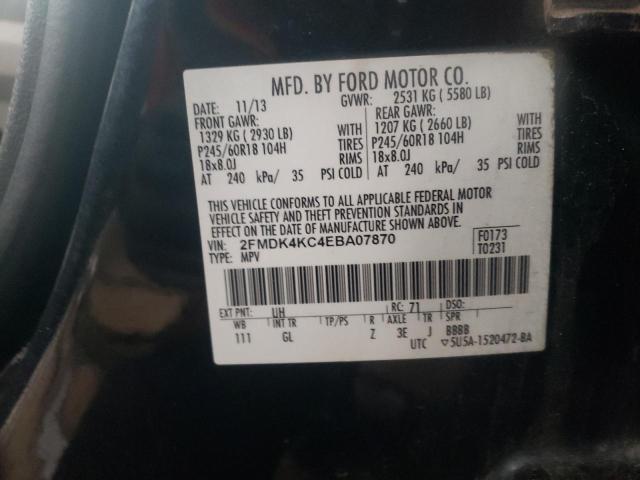 Photo 9 VIN: 2FMDK4KC4EBA07870 - FORD EDGE LIMIT 