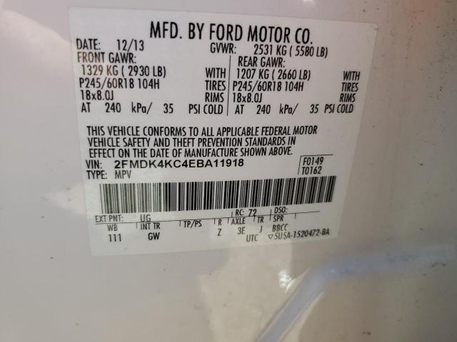 Photo 11 VIN: 2FMDK4KC4EBA11918 - FORD EDGE LIMIT 