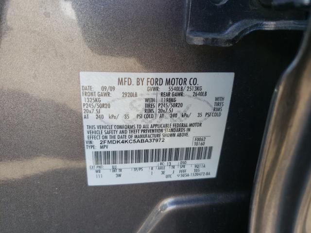 Photo 9 VIN: 2FMDK4KC5ABA37972 - FORD EDGE LIMIT 