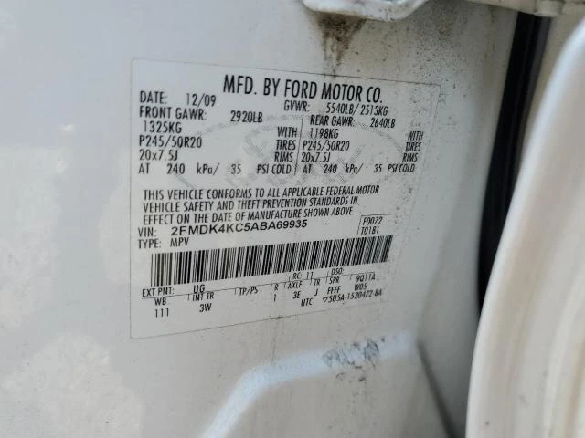 Photo 12 VIN: 2FMDK4KC5ABA69935 - FORD EDGE LIMIT 