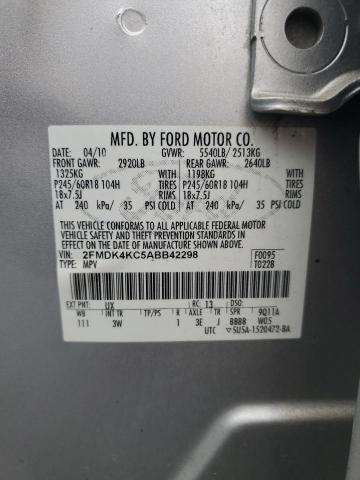 Photo 12 VIN: 2FMDK4KC5ABB42298 - FORD EDGE LIMIT 