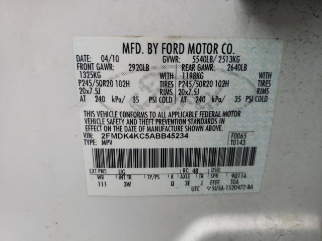 Photo 9 VIN: 2FMDK4KC5ABB45234 - FORD EDGE LIMIT 