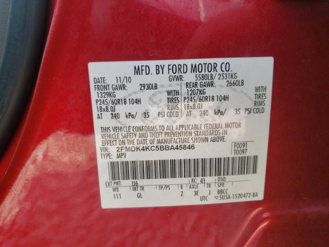 Photo 9 VIN: 2FMDK4KC5BBA45846 - FORD EDGE LIMIT 